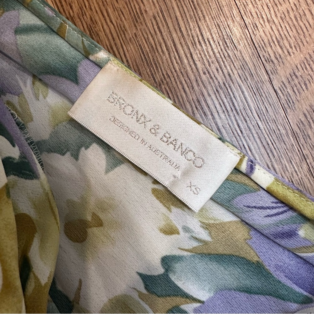 Asymmetrical Tropics Maxi Dress in Lavender & Multicolor from Bronx and Banco - Picture 15 of 16